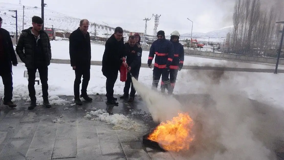 'Turgut Özal Üniversitesi´nde yangın tatbikatı'