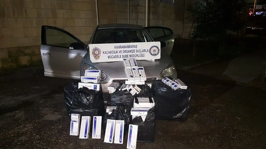 'Polisten kaçan otomobilden kaçak sigara çıktı'