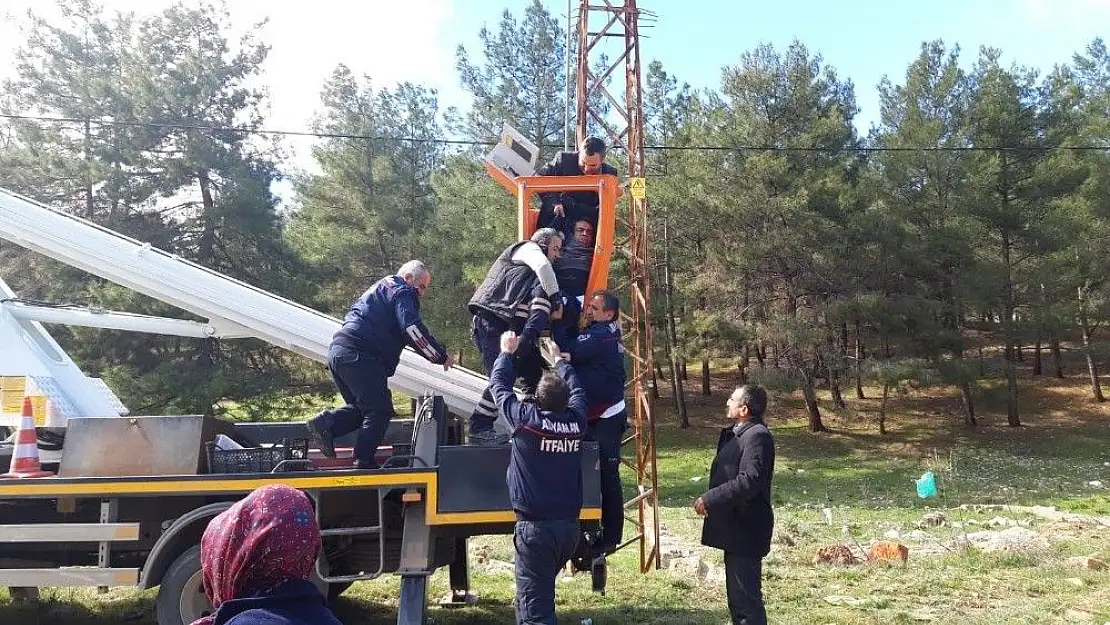 'Elektrik akımına kapılan işçi ağır yaralandı'