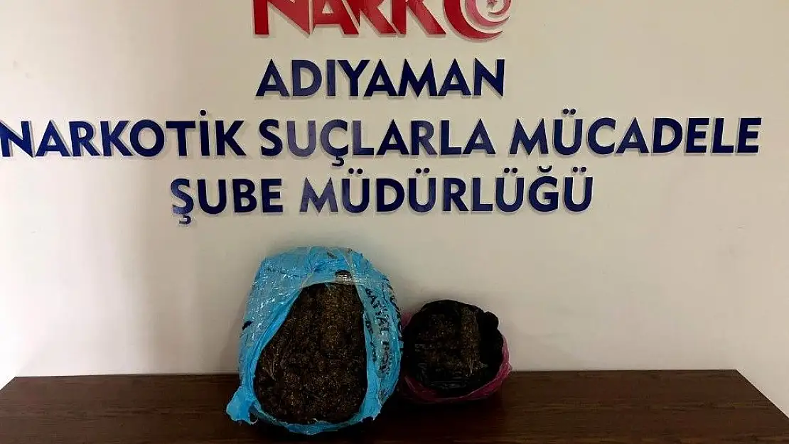 'Kahta ilçesinde esrar maddesi ele geçirildi'