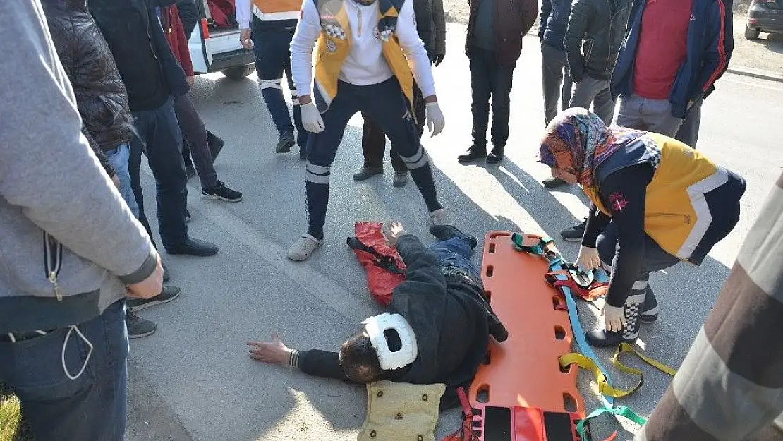 'Otomobilin çarptığı bisikletli yaralandı'