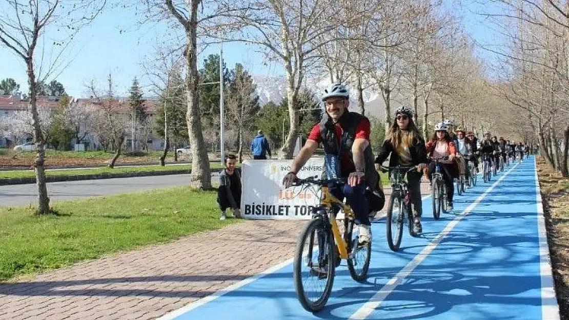 'Yeni bisiklet yolu Rektör Kızılay´ın katılımıyla test edildi'