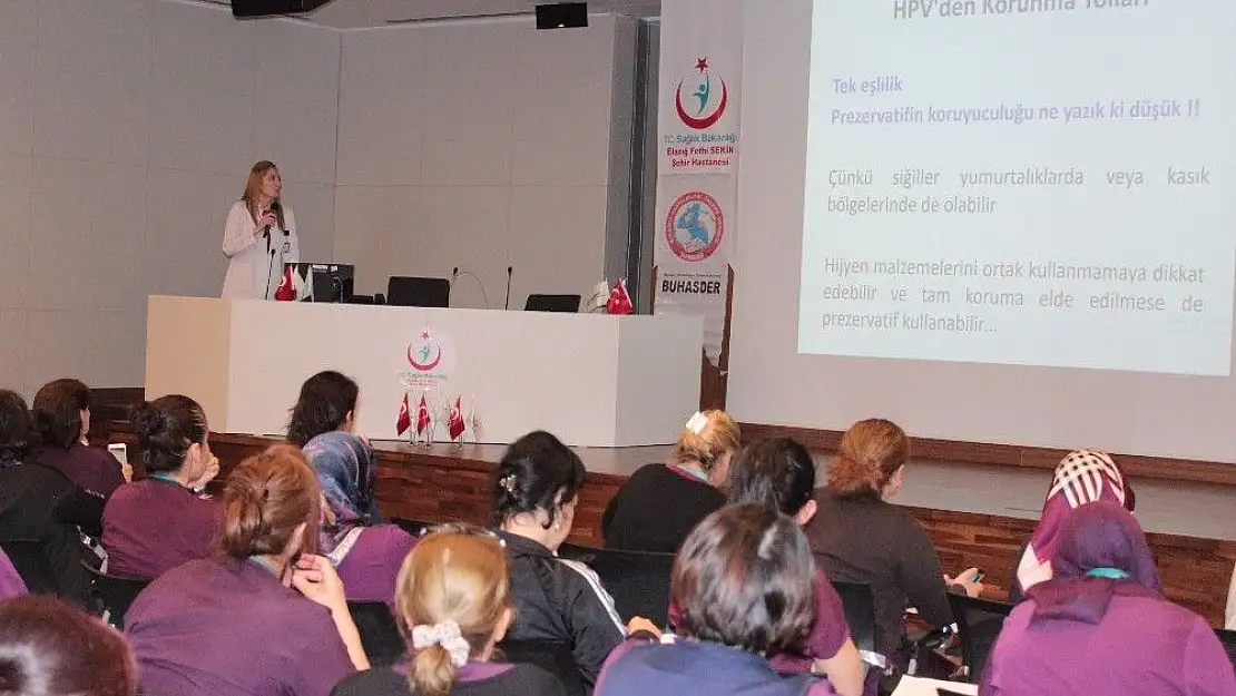 'Fethi Sekin Şehir Hastanesinde HPV semineri'