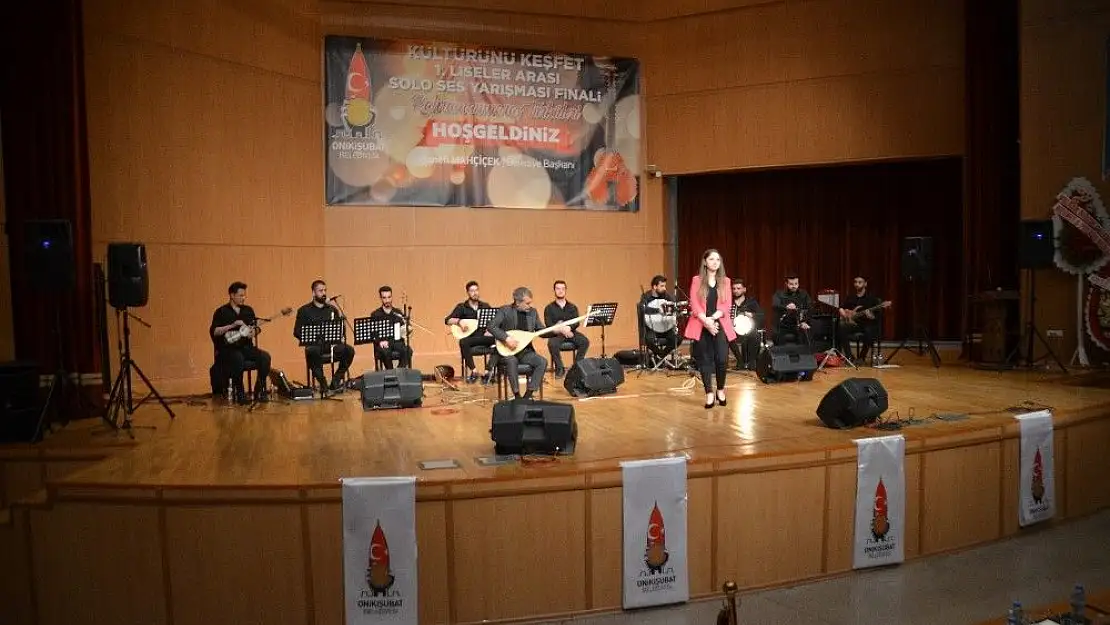 'Kahramanmaraş´ta liseler arası ses yarışması yapıldı'
