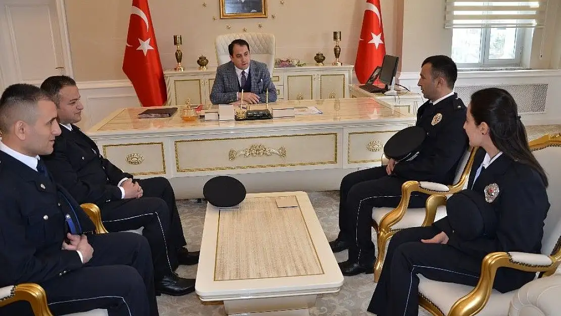 'İlçe emniyet teşkilatından Kaymakam Zengince´ye ziyaret'