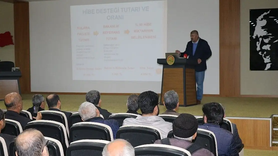 'Elazığ´da sulama sistemleri hibe desteğine 114 başvuru'