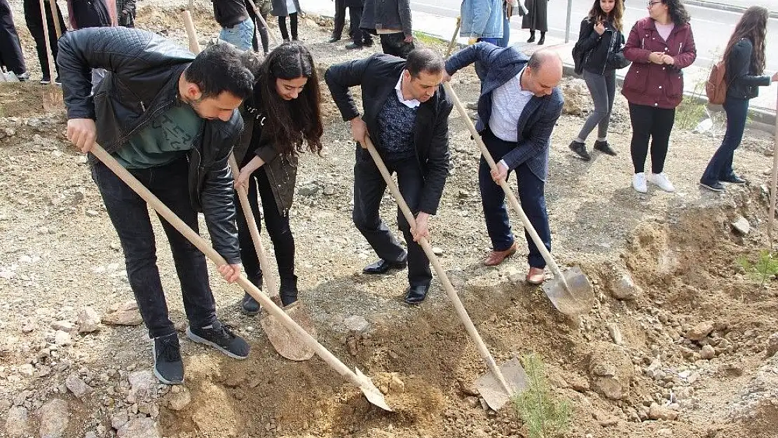 'Öğrenciler fidan dikti'