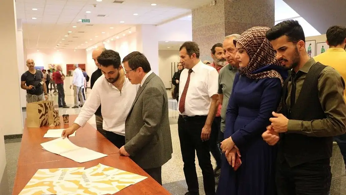 'İnönü Üniversitesinde yıl sonu sergisi düzenlendi'