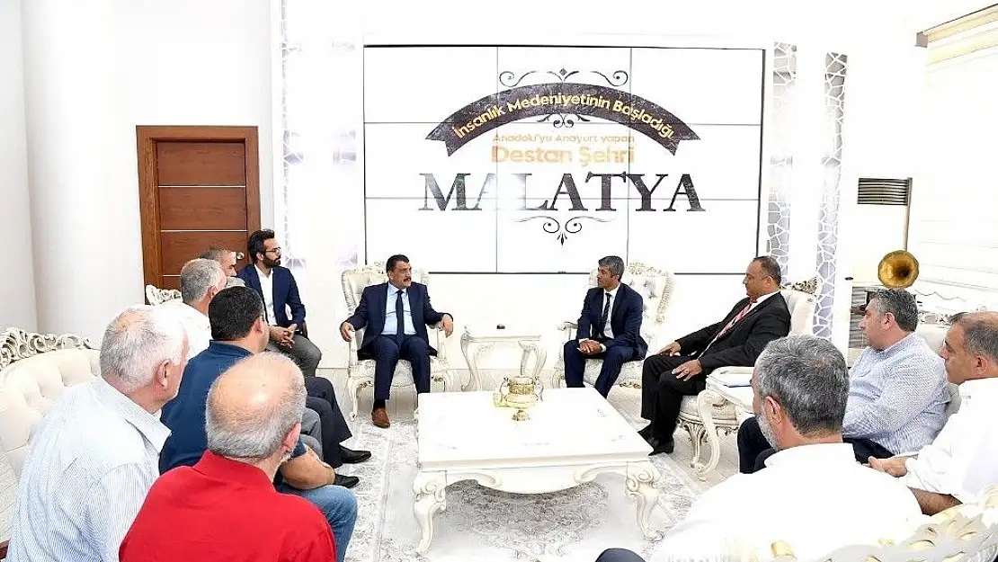 'Minibüsçü esnaflarından Başkan Gürkan´a ziyaret'