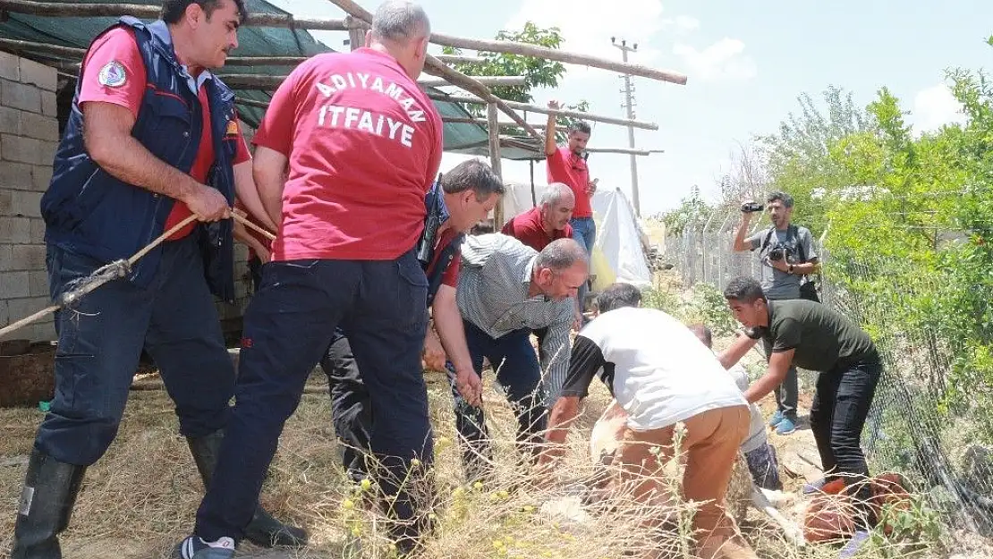 'Kuyuya düşme olayına giden ekipler doğum vakasıyla karşılaştı'