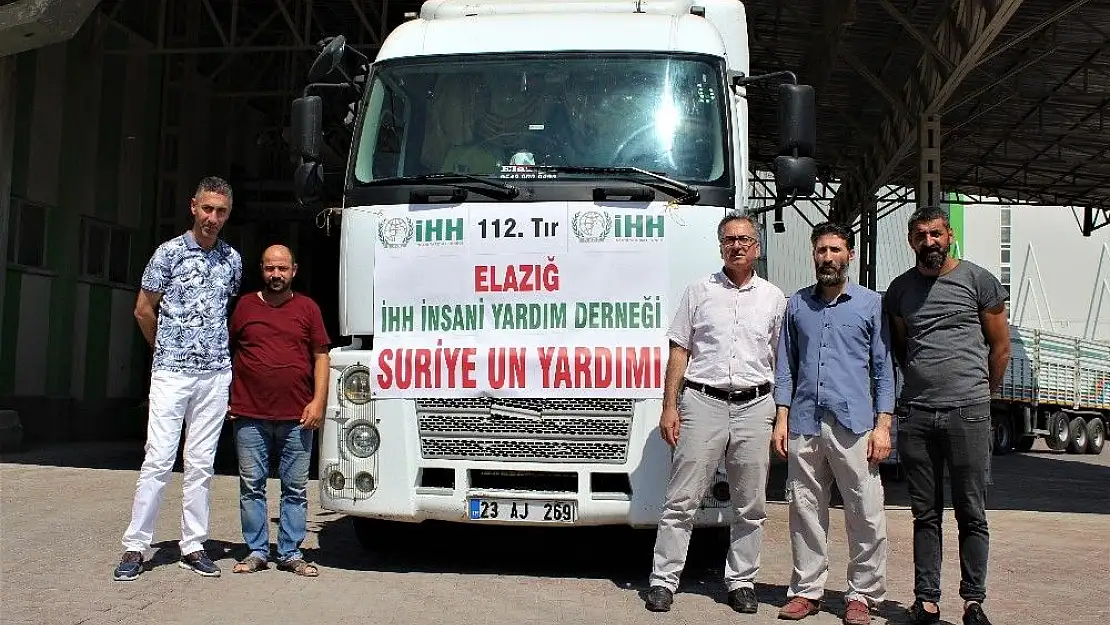 'Elazığ´dan Suriye´ye 112´inci yardım tırı yola çıktı'