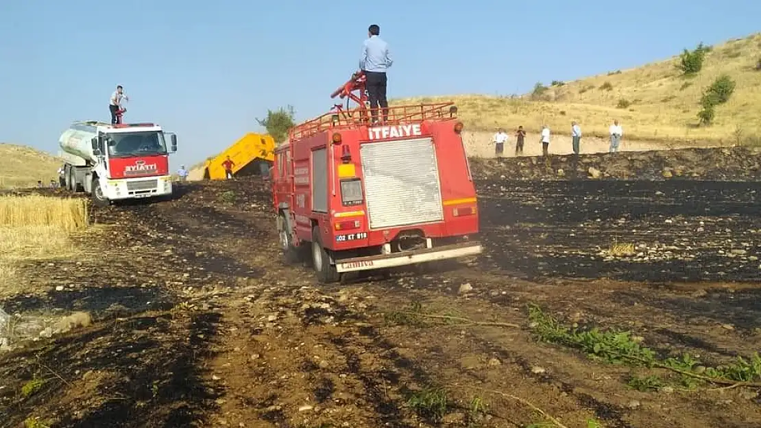 'Buğday tarlasında korkutan yangın'