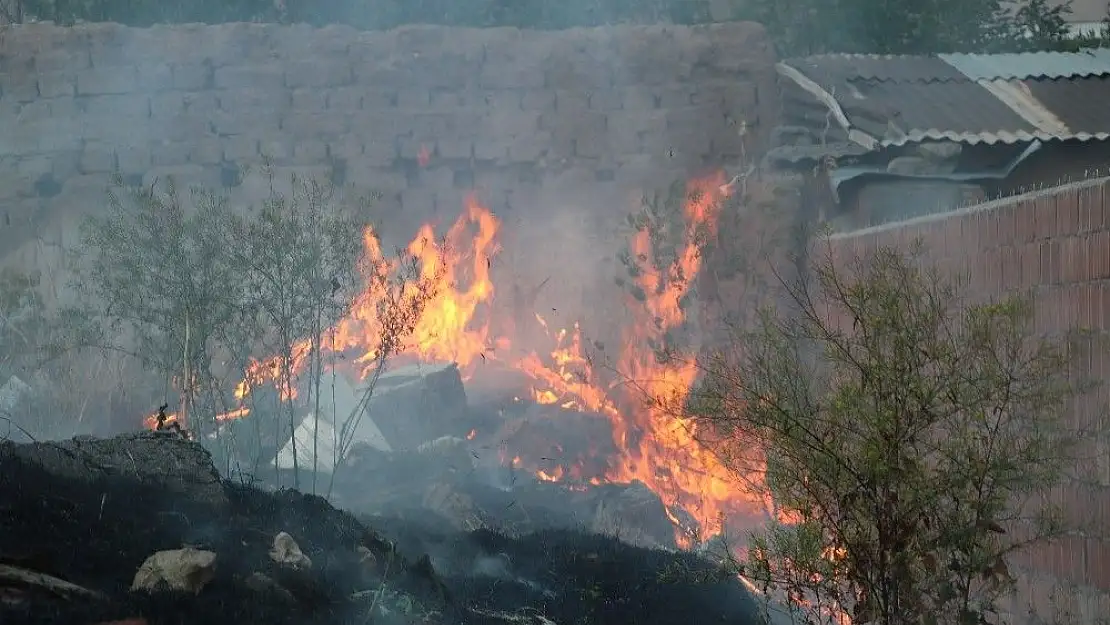 'Ot yangını korkuttu'