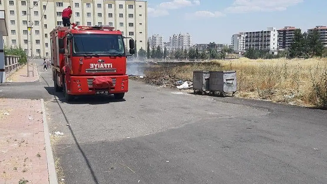 'Çıkan anız yangını itfaiye söndürdü'