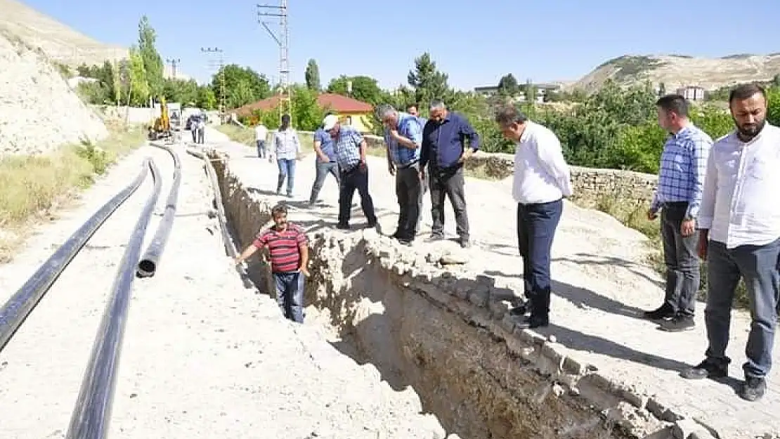 'Gürün´ün içme suyu hattı yenileniyor'