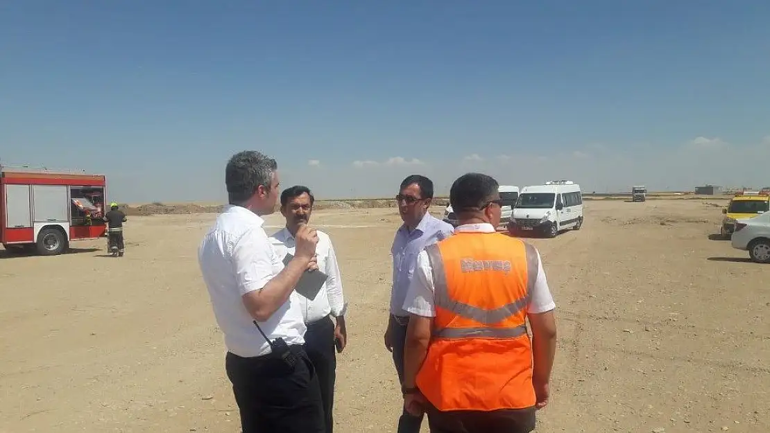 'Adıyaman´da uçak kazası tatbikatı'