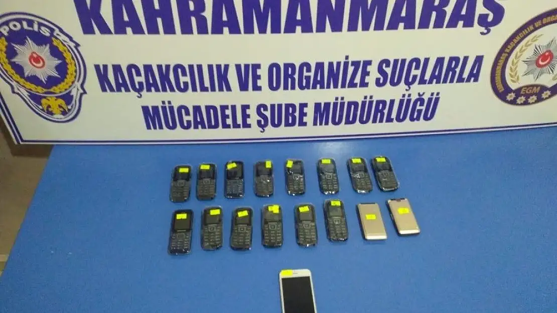 'Kahramanmaraş´ta kaçak telefon operasyonu'