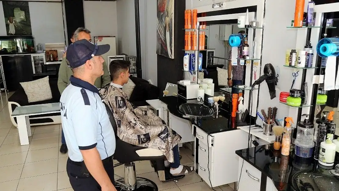'Zabıta ekiplerinden kuaförlere denetim'