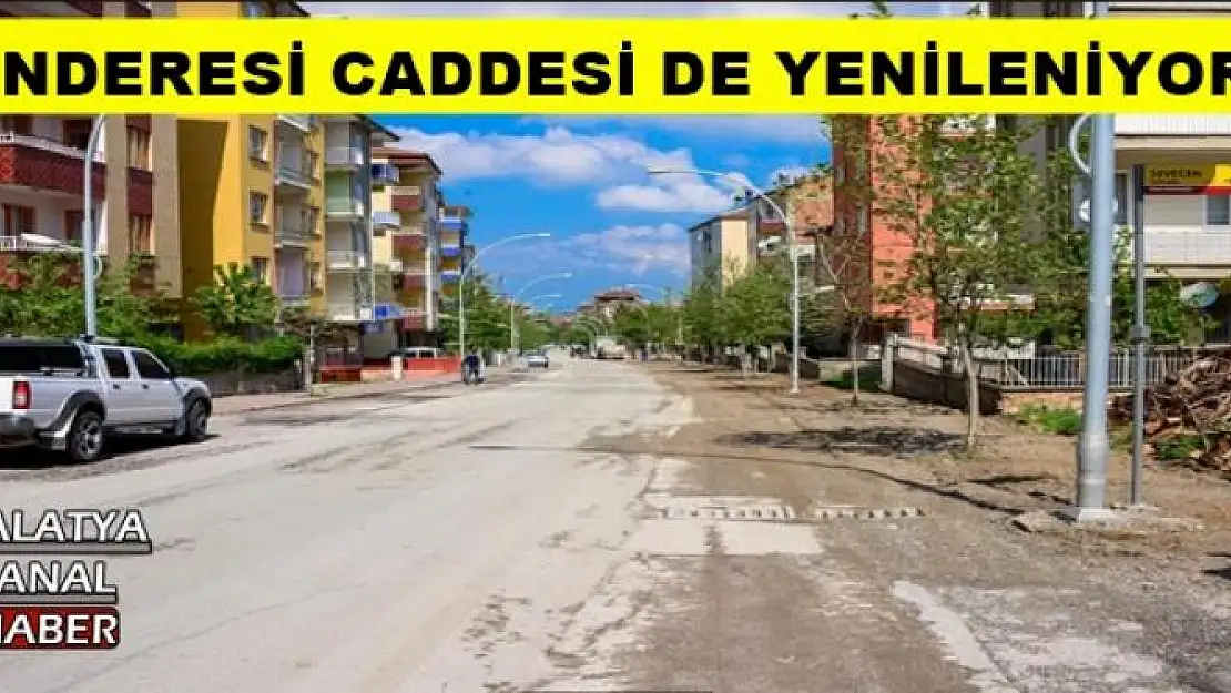 İNDERESİ CADDESİ DE YENİLENİYOR