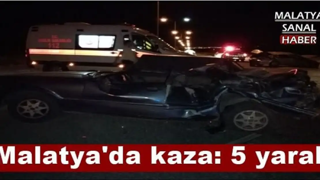 Malatya'da kaza: 5 yaralı