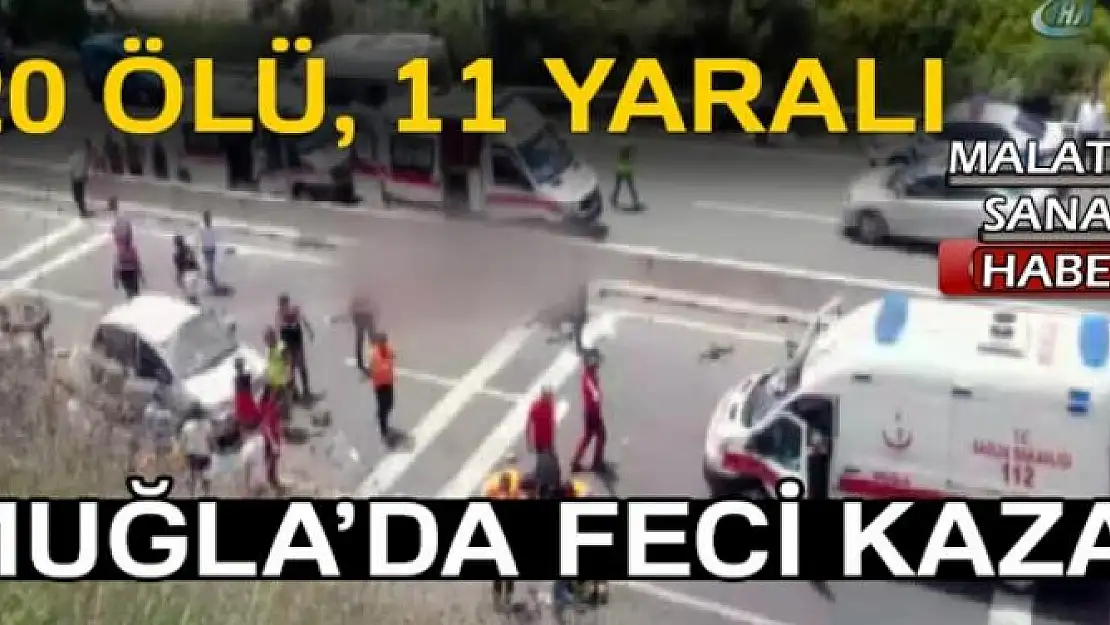 Muğla'da korkunç kaza! 20 ölü, 11 yaralı