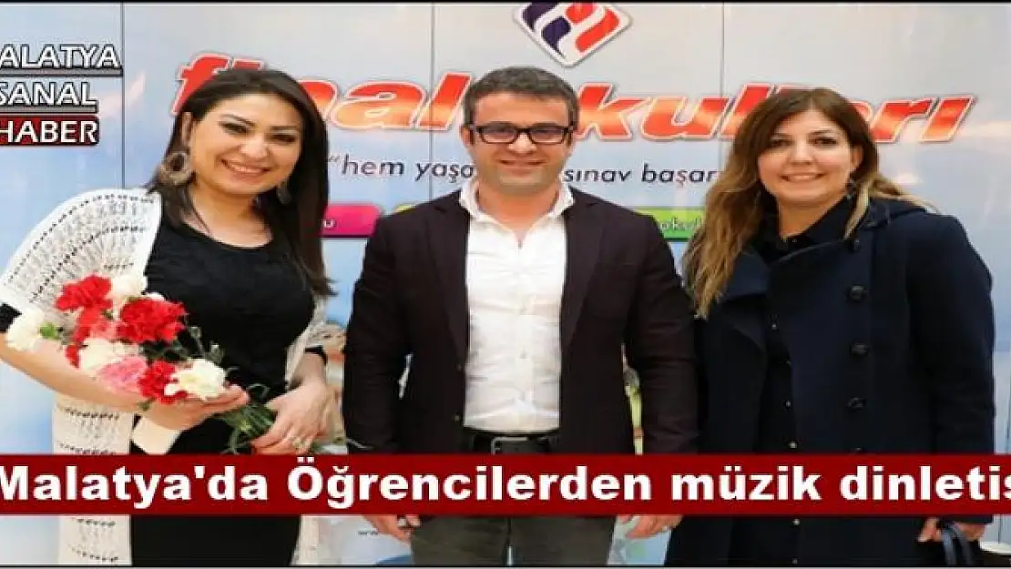 Malatya'da Öğrencilerden müzik dinletisi