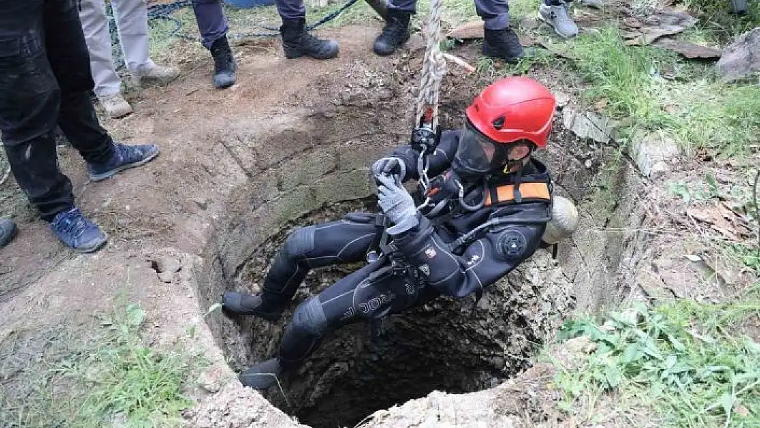 '25 metre derinlikte delil aradılar'