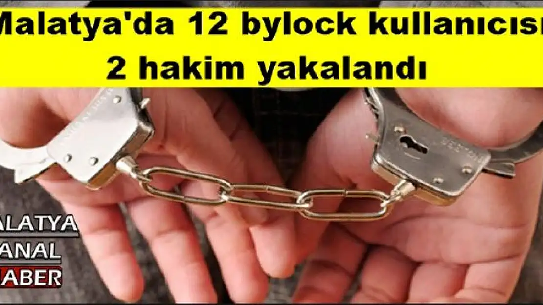 Malatya'da 12 bylock kullanıcısı,  2 hakim yakalandı