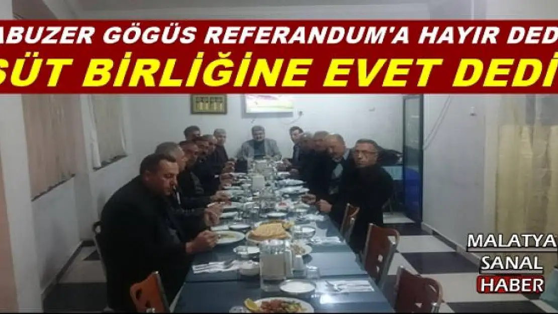 ABUZER GÖGÜS SÜT BİRLİĞİNE ADAY OLUYORMUŞ