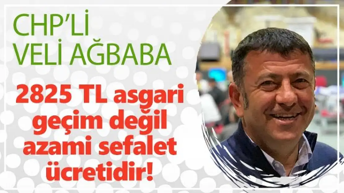 2825 TL asgari geçim değil, azami sefalet ücretidir!