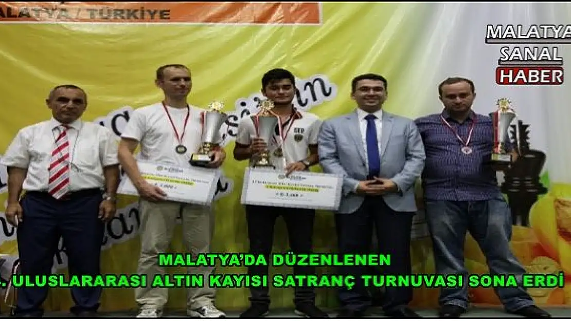 Malatya'da Turnuvada dereceye giren sporculara toplam 44 bin TL ödül verildi