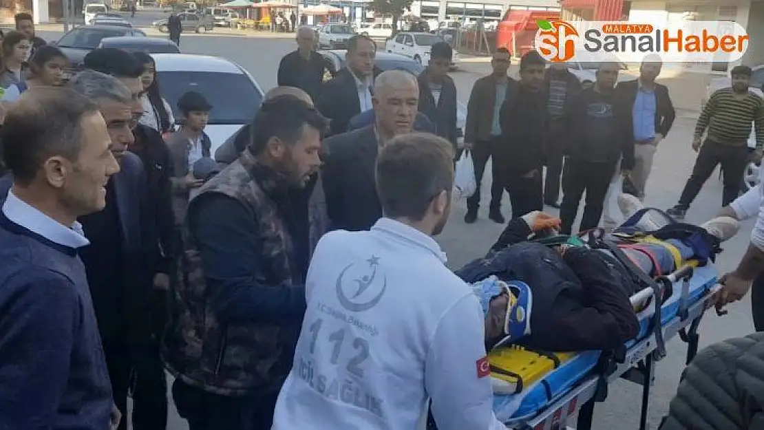 3. kattan düşen işçi yaralandı