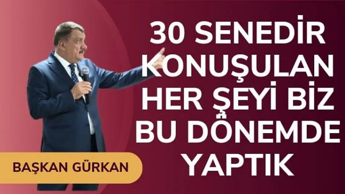 30 senedir konuşulan her şeyi biz bu dönemde yaptık