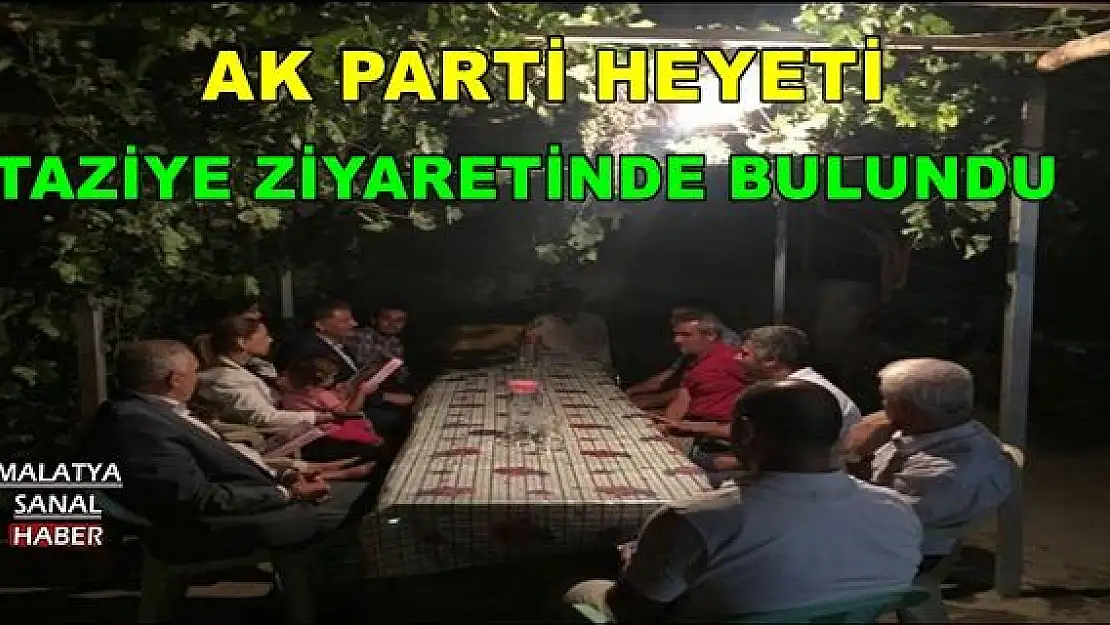 AK Parti heyeti taziye ziyaretinde bulundu