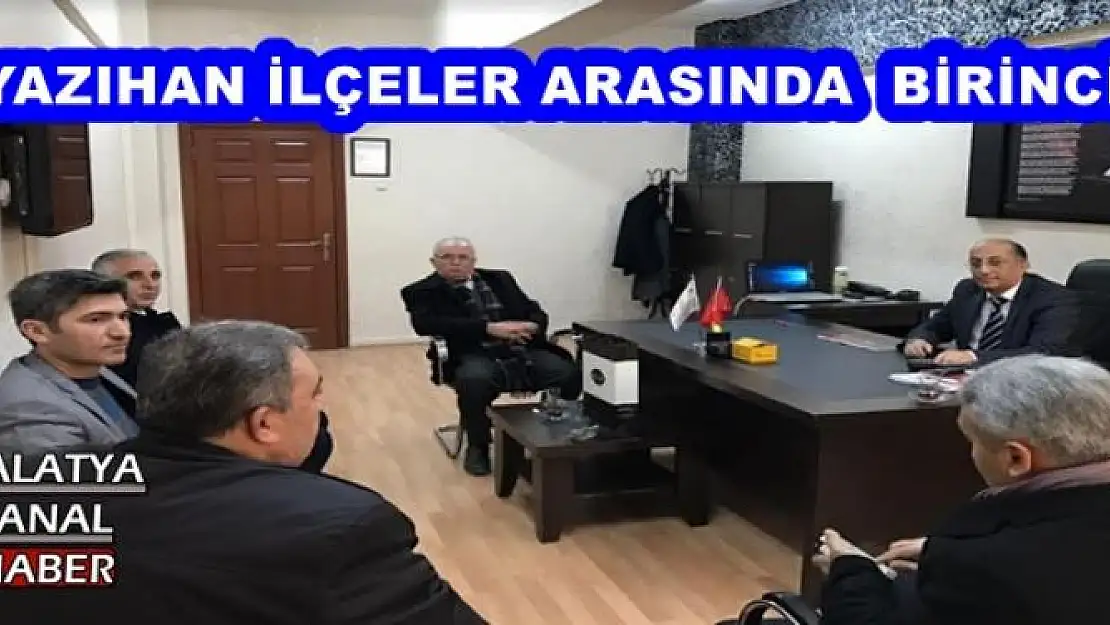 YAZIHAN İLÇELER ARASINDA  BİRİNCİ
