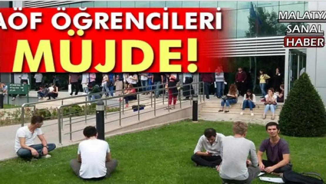 AÖF öğrencilerine müjde