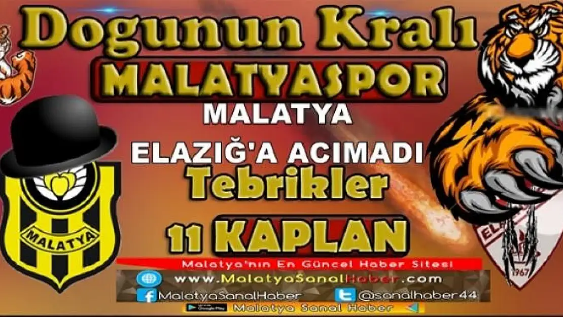 ELAZIĞSPOR'A BİR DARBE'DE MALATYASPOR'DAN
