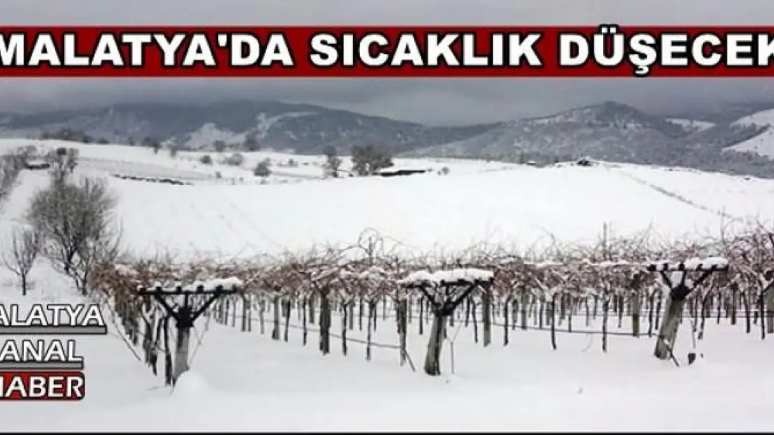 MALATYA'DA SICAKLIK DÜŞECEK