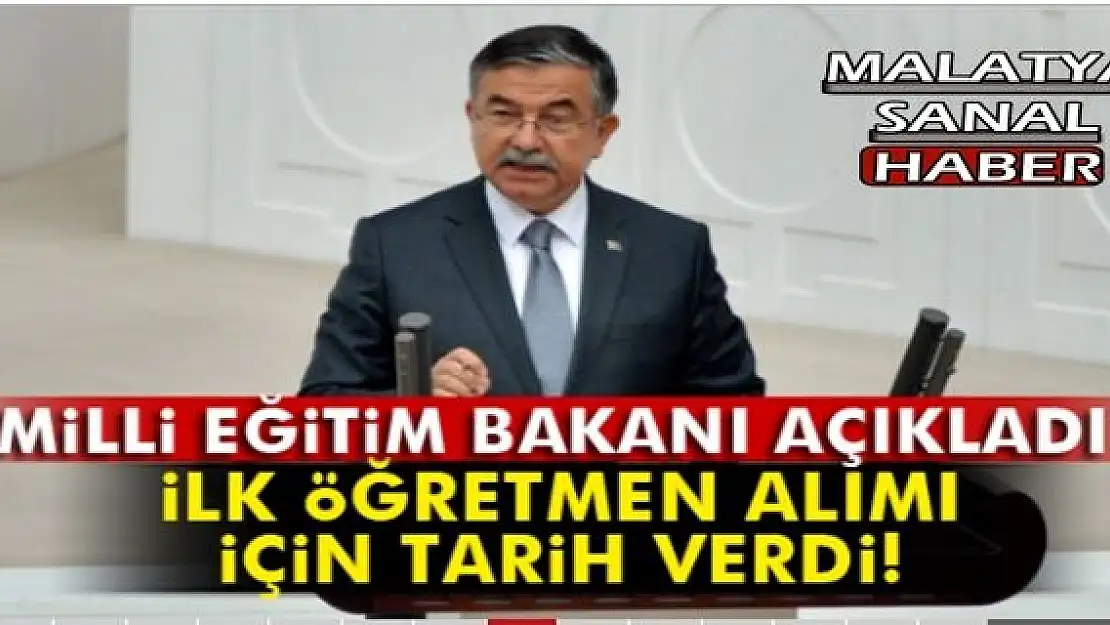 İLK ÖĞRETMEN ALIMI İÇİN TARİH BELLİ OLDU