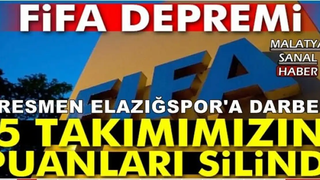 ELAZIĞSPOR BİR ANDA SONUNCU OLDU