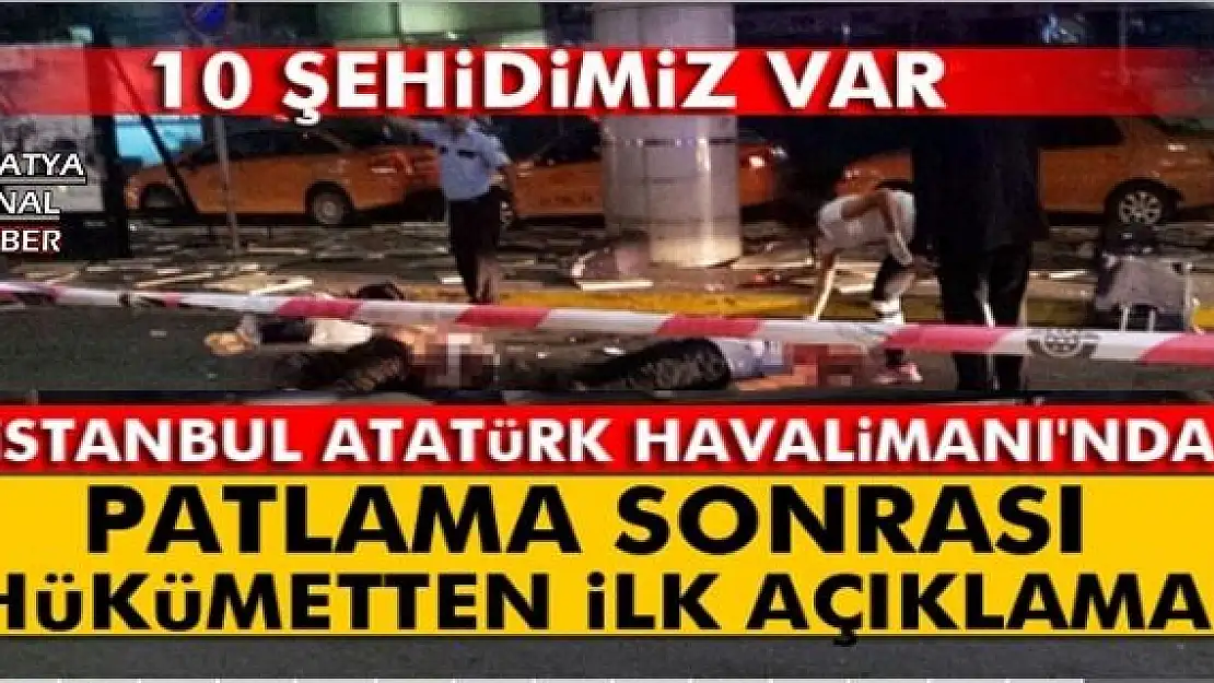 İSTANBUL ATATÜRK HAVALİMANI'NDA PATLAMA