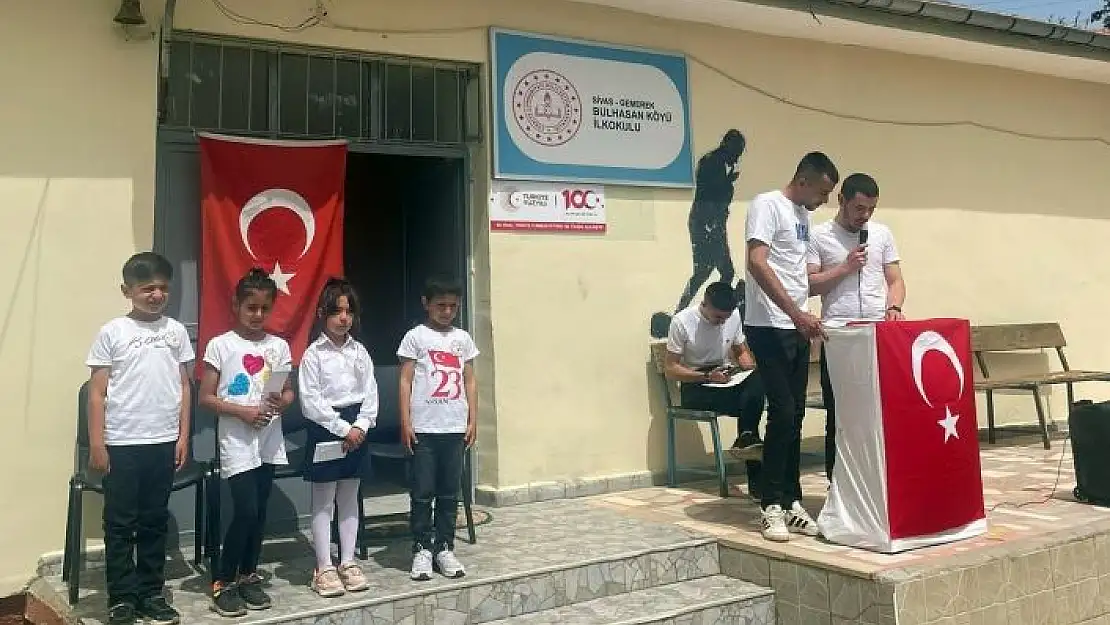 '4 Mevcutlu okulda 23 Nisan kutlaması'