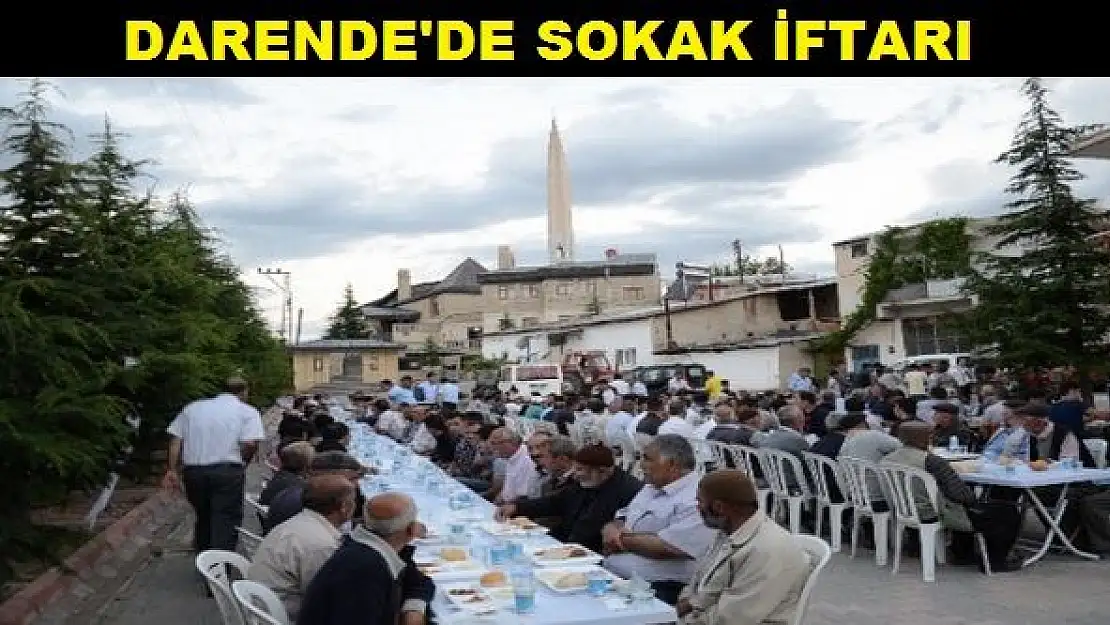 DARENDE BELEDİYESİ'NDEN MAHALLELERDE İFTAR