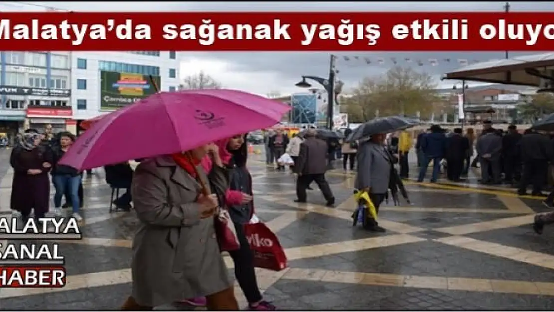 Malatya´da sağanak yağış etkili oluyor