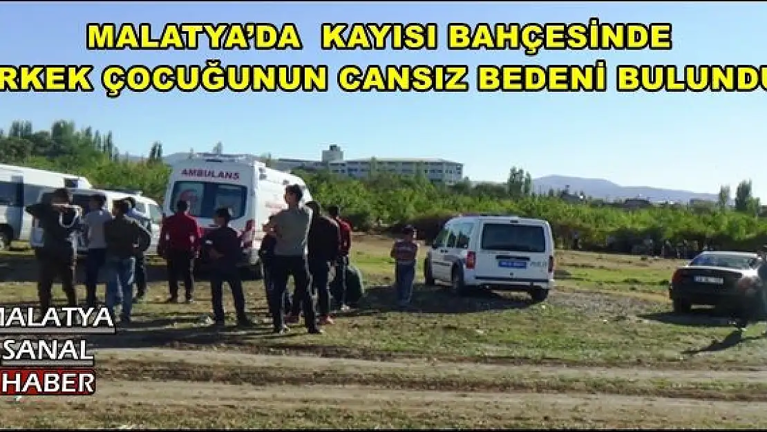 MALATYA´DA  KAYISI BAHÇESİNDE ERKEK ÇOCUĞUNUN CANSIZ BEDENİ BULUNDU