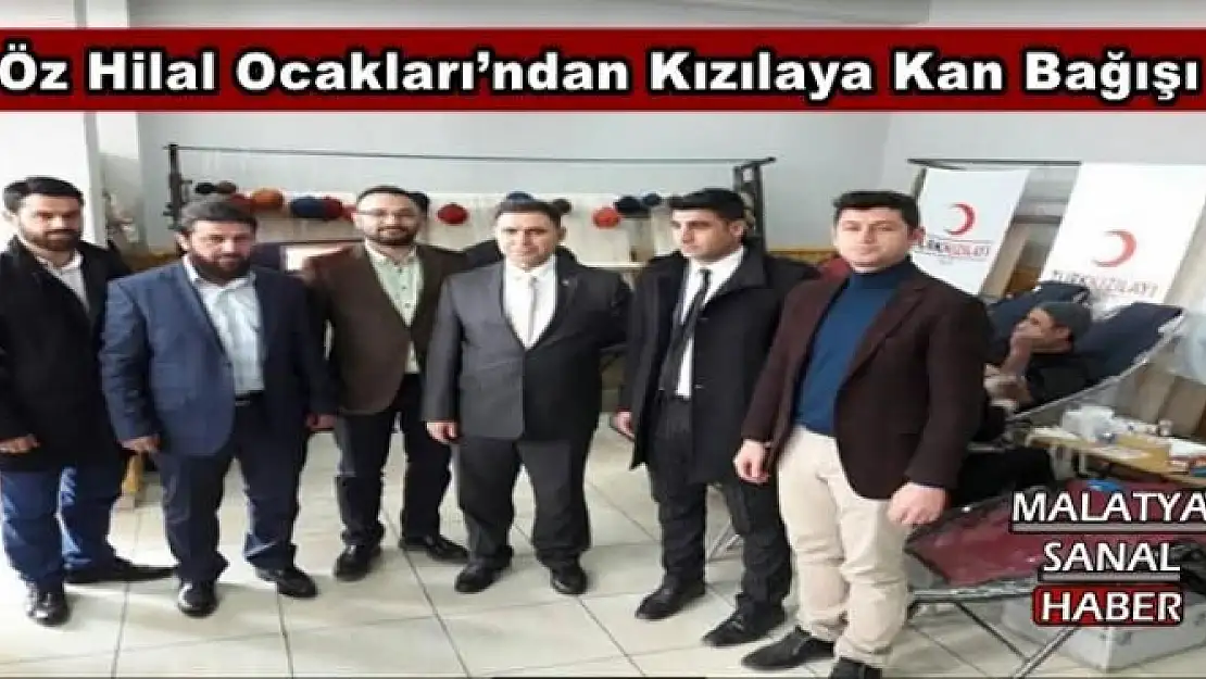 Öz Hilal Ocakları´ndan Kızılaya Kan Bağışı