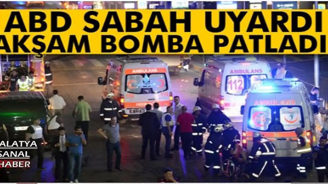 SABAH UYARDI ABD, AKŞAM BOMBA PATLADI