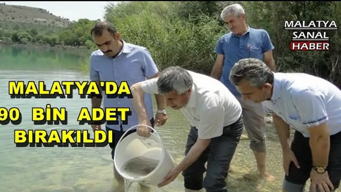 Malatya'da  90 bin adet bırakıldı