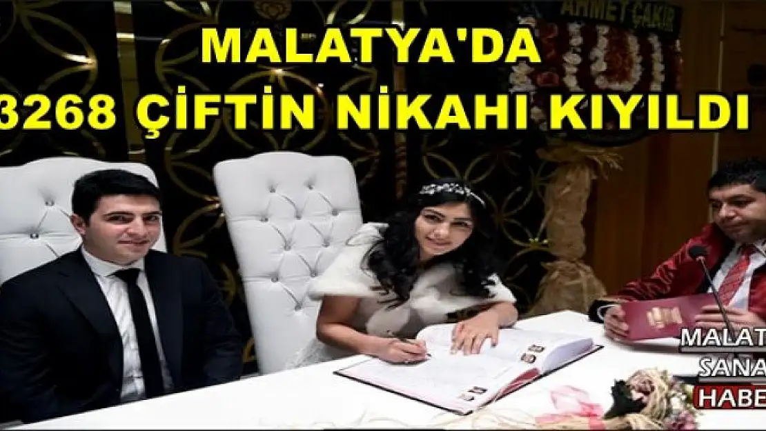 MALATYA'DA  3268 ÇİFTİN NİKAHI KIYILDI