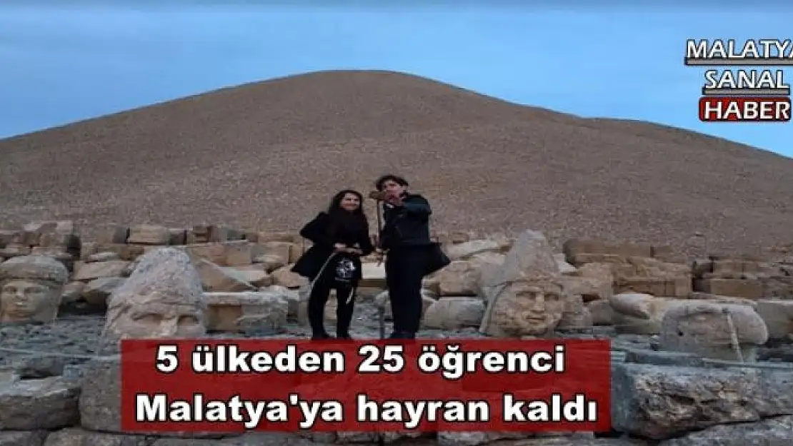 5 ülkeden 25 öğrenci  Malatya'ya hayran kaldı